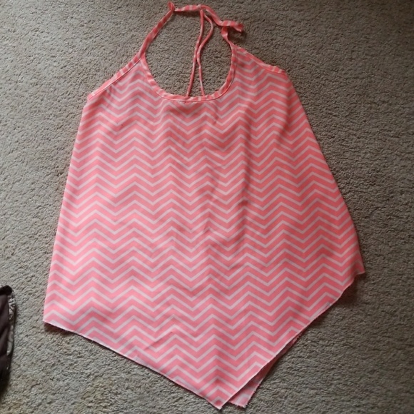 No Boundaries Tops - Handkerchief hem tank top